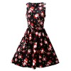 OUGES Women's Christmas Gifts Fit and Flare Cocktail Dress - ワンピース・ドレス - $26.99  ~ ¥3,038