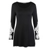 OUGES Women's Long Sleeve Lace Casual Loose Tunic Tops - Dresses - $24.99 
