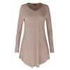 OUGES Women's Long Sleeve V Neck Casual Tunic Tops Sweater-Shirts - sukienki - $27.99  ~ 24.04€
