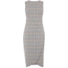 Oasis Brown Check Workwear Dress - Dresses - 
