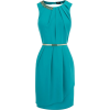 Oasis Paloma Teal Embellished Dress - Dresses - 