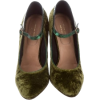 Olive Green Heels - Classic shoes & Pumps - 