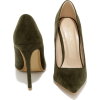 Olive Green Pumps - Classic shoes & Pumps - 