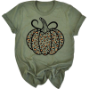 Olive Leopard Pumpkin Boyfriend Tee - Wo - Shirts - kurz - $19.99  ~ 17.17€