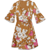 Oltre floral brown dress - sukienki - 89.00€ 