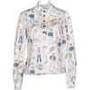 Olympia Le-Tan printed blouse - Long sleeves shirts - 