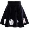 Olympia Letan card skirt in black - Spudnice - 