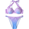 Ombre Seashell Halter Bikini - Kostiumy kąpielowe - 