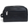 On The Go - Manhattan Leather Zip-Top Travel Kit in Black - Hand bag - $34.95 
