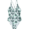 One Piece Tropical Leaf Swimssuit - Kostiumy kąpielowe - 
