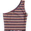 One Shoulder Crop Top - Vests - $13.99 