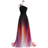 One Shoulder Ombre Gown Prom - Dresses - $80.00  ~ £60.80