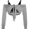 One-shoulder fake two-piece design sling - Srajce - kratke - $25.99  ~ 22.32€