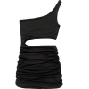 One-shoulder waist pocket hip dress - Vestidos - $21.99  ~ 18.89€