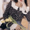 Ono Rose French Retro Lapel Lotus Leaf Sleeve Shirt - 半袖衫/女式衬衫 - $32.99  ~ ¥221.04