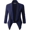 Open Front Blazer Jacket - Jaquetas - 