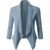 Open Front Blazer Jacket - Suits - 