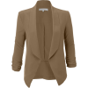 Open Front Blazer Jacket - Suits - 