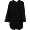 Open-Front Plaited Rib Cardigan Sweater - Swetry na guziki - 