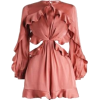 Open-Side Ruffle Mini - sukienki - 