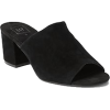 Open-Toe Block Heel Mules - Loafers - 