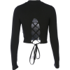 Open back long strap t-shirt with open b - Košulje - duge - $19.99  ~ 126,99kn