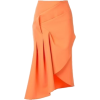Orange Asymmetric Skirt - その他 - 