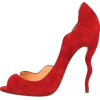 Orange Crinkle Heel - Klasične cipele - 