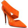Orange Wide Strapped Shoes. - Klasični čevlji - 
