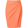 Orange Wrap Skirt - Spudnice - 