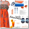 Orange and blue - ワンピース・ドレス - 