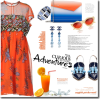 Orange and blue - Vestidos - 