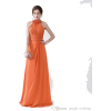 Orange evening gown (DH Gate) - Obleke - 