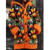 Orange floral fashion - Hemden - lang - 