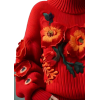 Orange knit floral - Westen - 