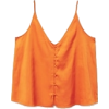 Orange mango top - Camisas sem manga - 