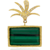 Orit Elhanati Roxy Green Palm 18K Gold M - Earrings - $2.87 