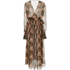 Oscar de la Renta Floral-Print Silk-Chif - Dresses - 