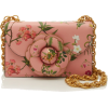Oscar de la Renta Floral-Print Textured- - Hand bag - 