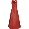 Oscar de la Renta Leather Midi Dress - Платья - 