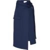 Oscar de la Renta Poplin Wrap Midi Skirt - Suknje - 