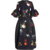 Oscar de la Renta Printed Ruffle Sleeve - sukienki - 
