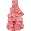 Oscar de la Renta Ruffled Silk Gown - sukienki - 