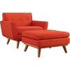 Chair and Ottoman - Furniture - 