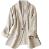 Oversize Linen Blazer - Jaquetas e casacos - 