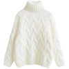 Oversize Turtleneck - white - Pullover - 