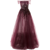 PAMELA ROLAND off-shoulder tulle gown - ワンピース・ドレス - 