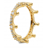 PANDORA Clear Sparkling Crown Ring - Obroči - 