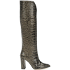 PARIS TEXAS Croc-effect leather boots - Boots - 