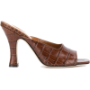 PARIS TEXAS crocodile embossed mules - Sandals - 